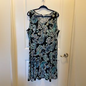 Notations Paisley Sleeveless Dress